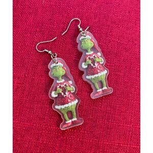 The Grinch Christmas Fashion Earrings - Candy Cane
